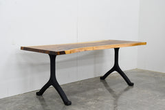 Live Edge Monkeypod Table/Desk - Hoffer Woodworking