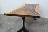 Live Edge Monkeypod Table/Desk - Hoffer Woodworking